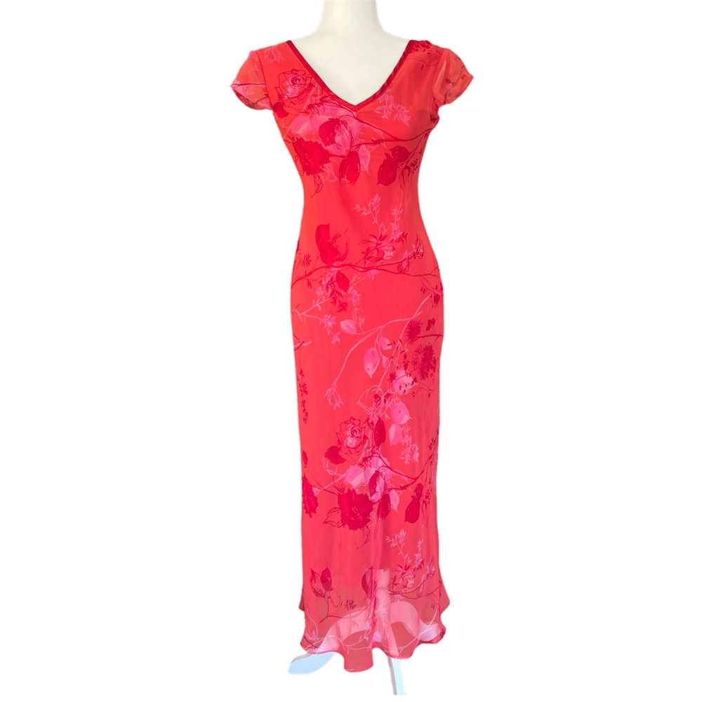 Studio Y Red Floral Maxi Dress